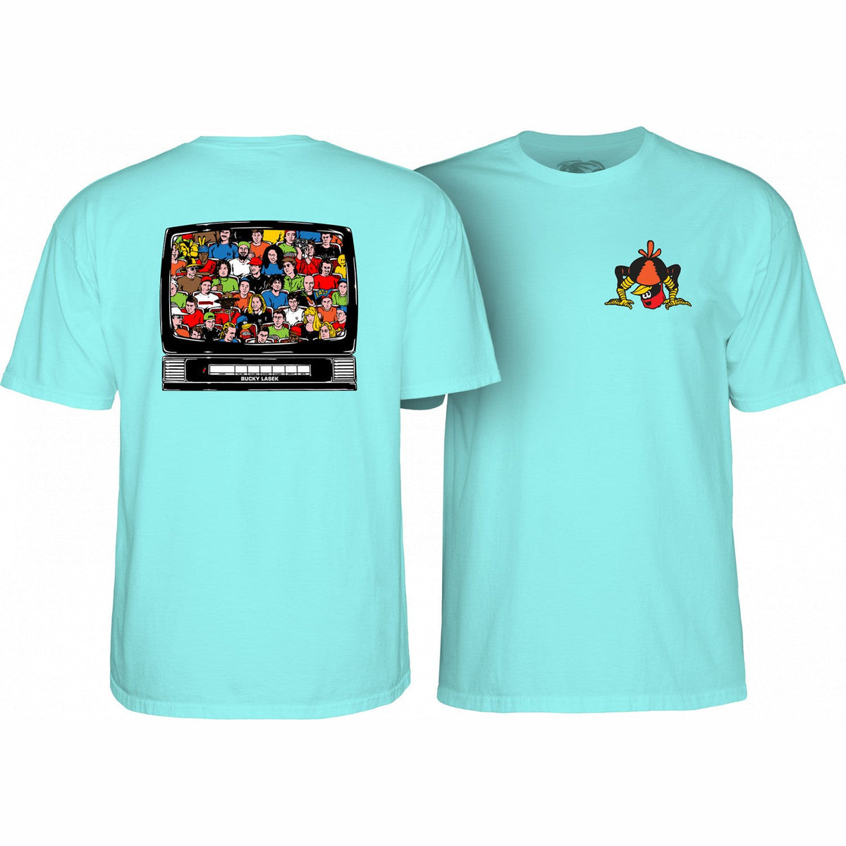 Powell Peralta Bucky Lasek Stadium T-Shirt - Celadon