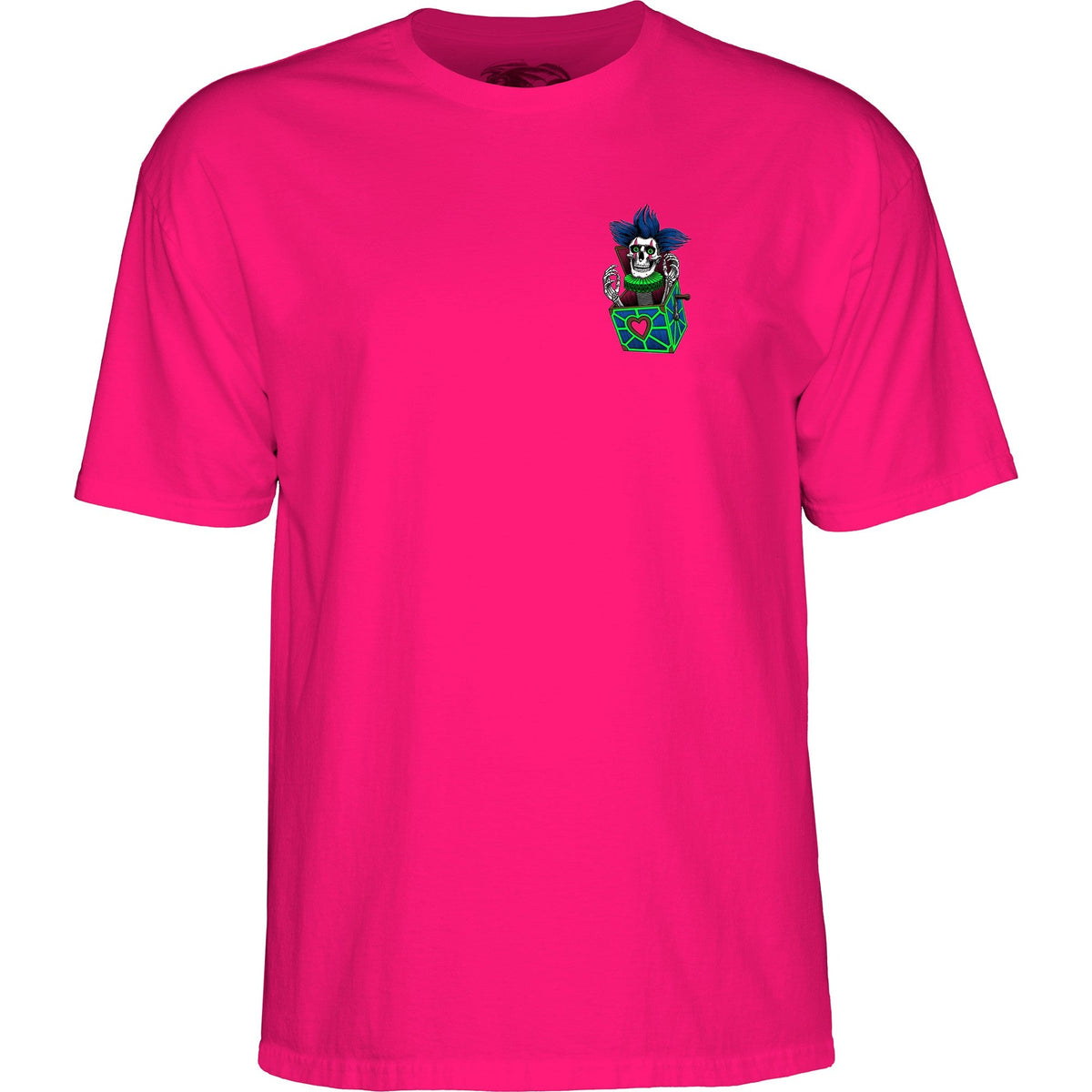 Powell Peralta Chris Hiett Skull T-shirt - Hot Pink