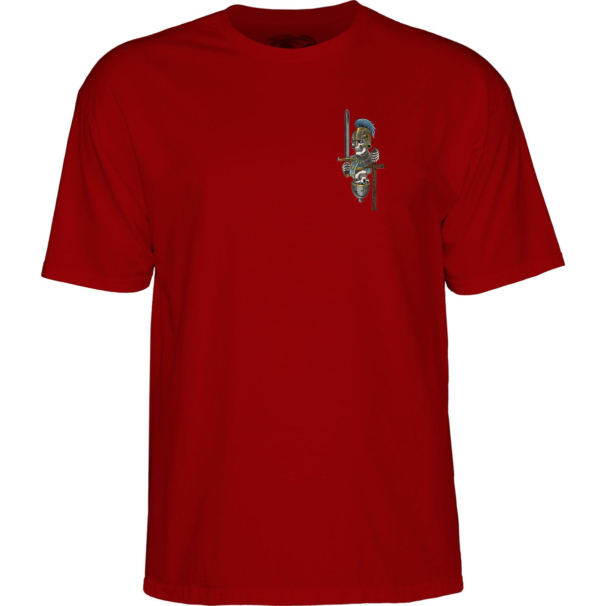 Powell Peralta Dan Corrigan Chess Skulls T-Shirt - Burgundy