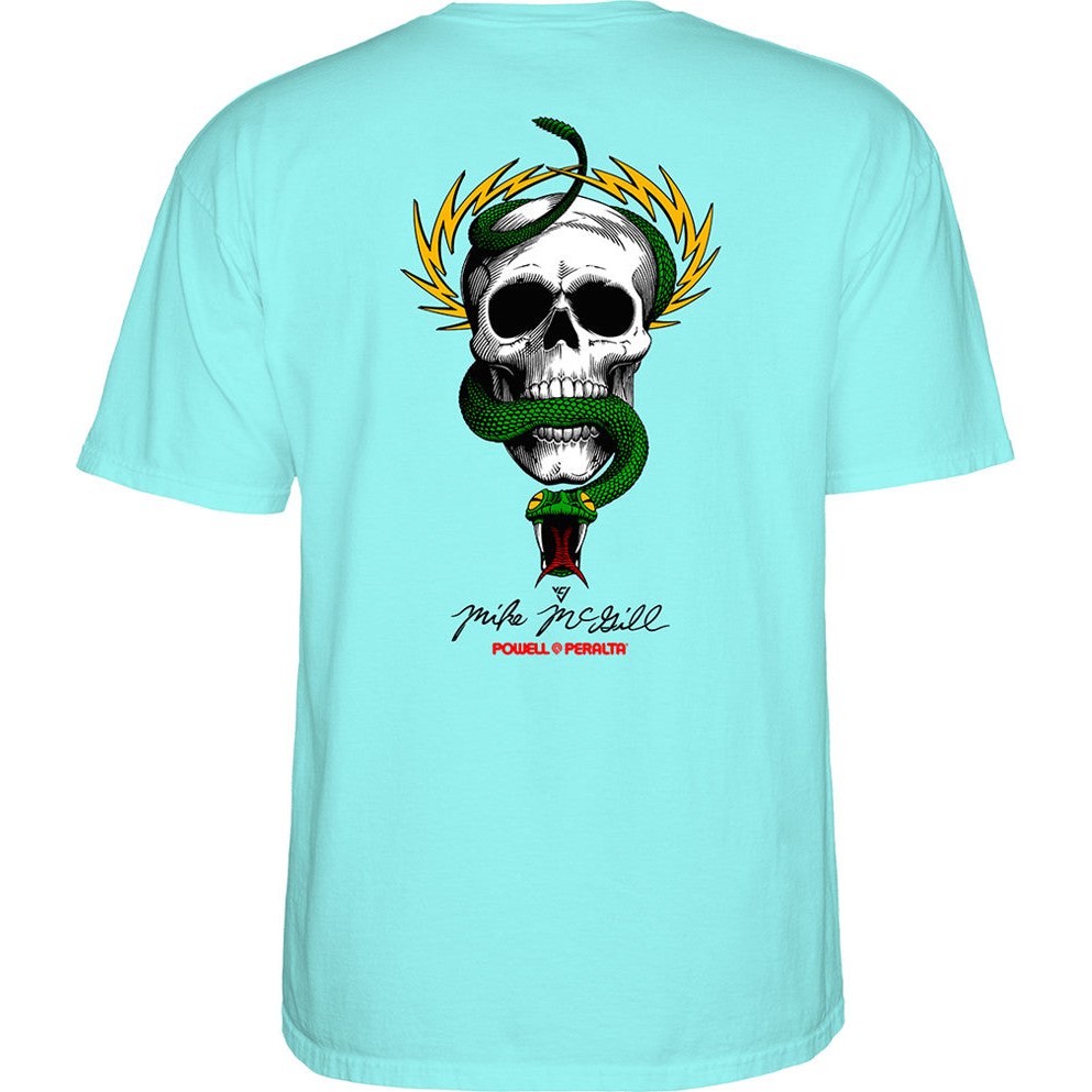 Powell Peralta McGill Skull and Snake T-shirt - Celadon