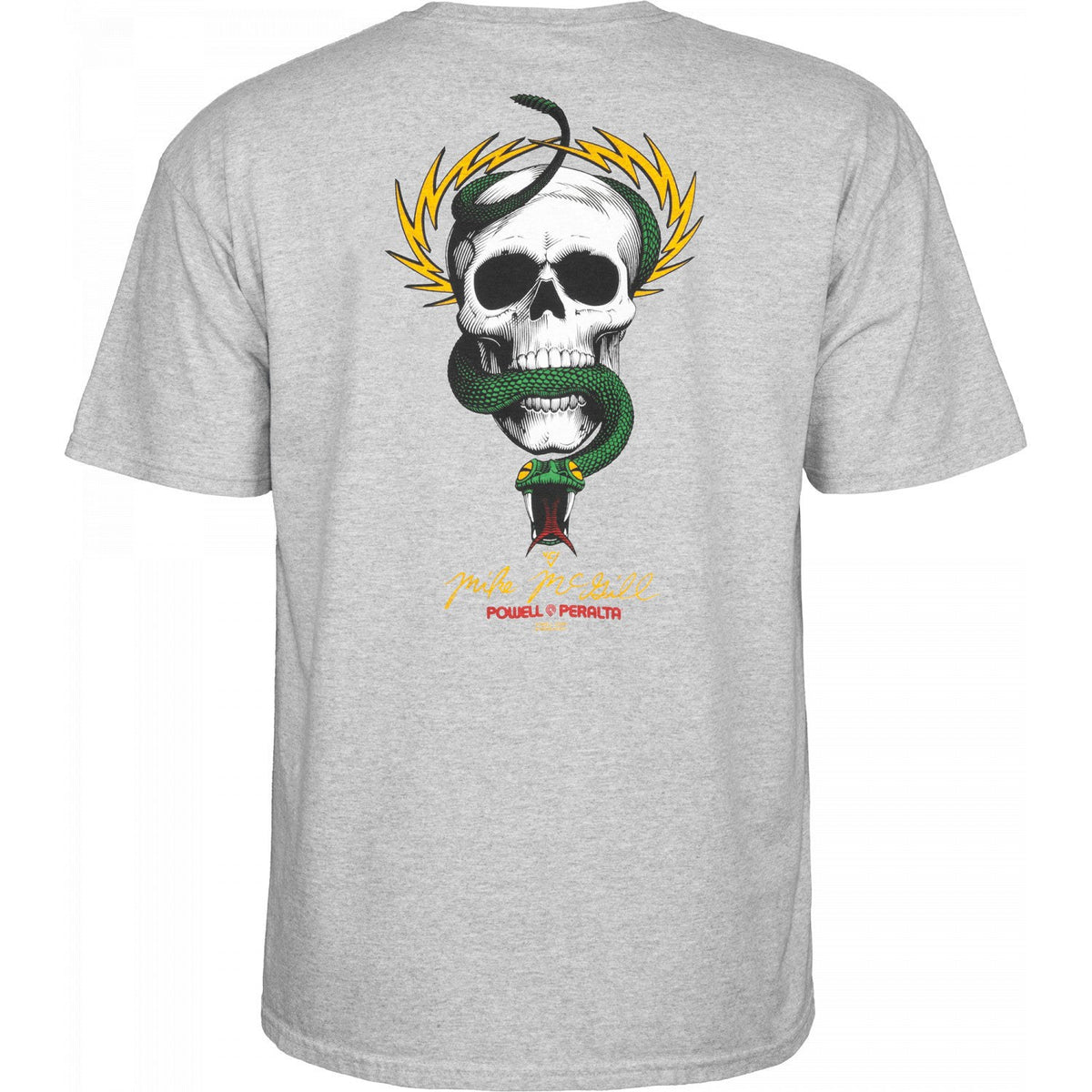 Powell Peralta Mike McGill Skull & Snake T-shirt - Gray