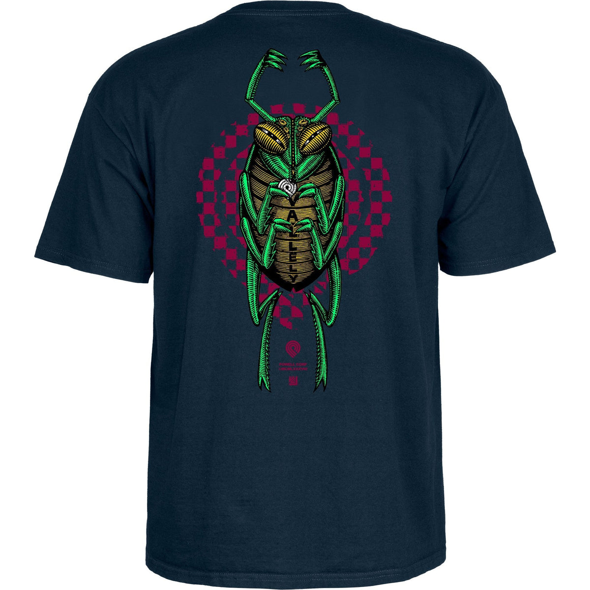 Powell Peralta Mike Vallely Bug T-Shirt - Navy - Bow Shock Marketplace