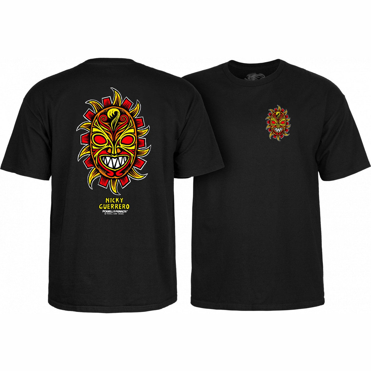 Powell Peralta Nicky Guerrero Mask T-Shirt - Black