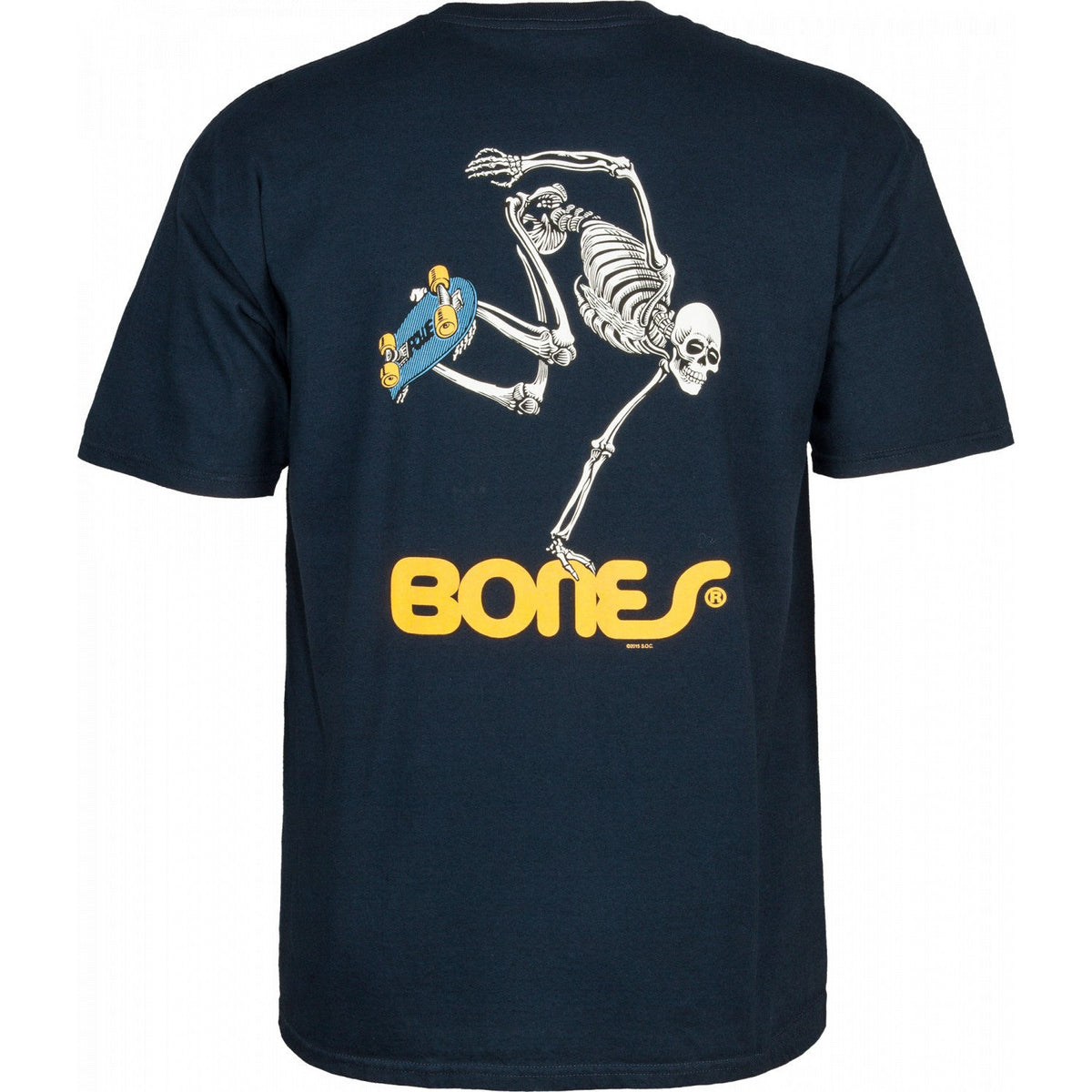 Powell Peralta Skateboarding Skeleton T-shirt - Navy