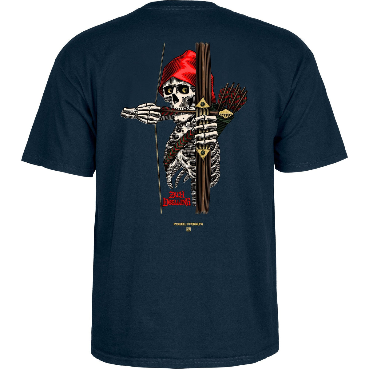 Powell Peralta Zach Doelling Archer T-Shirt - Navy