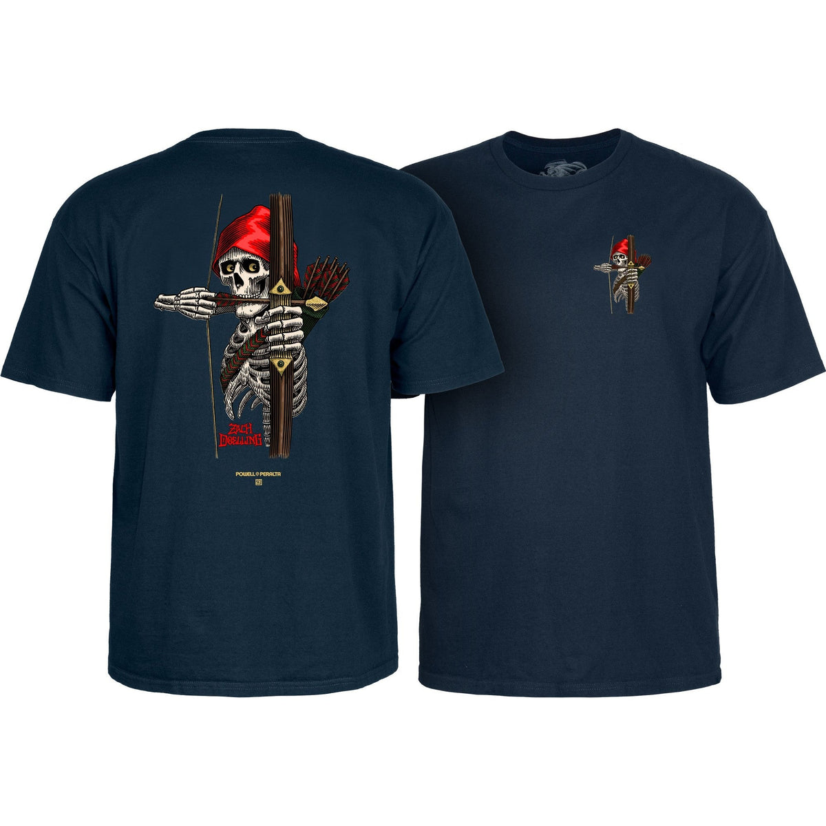 Powell Peralta Zach Doelling Archer T-Shirt - Navy