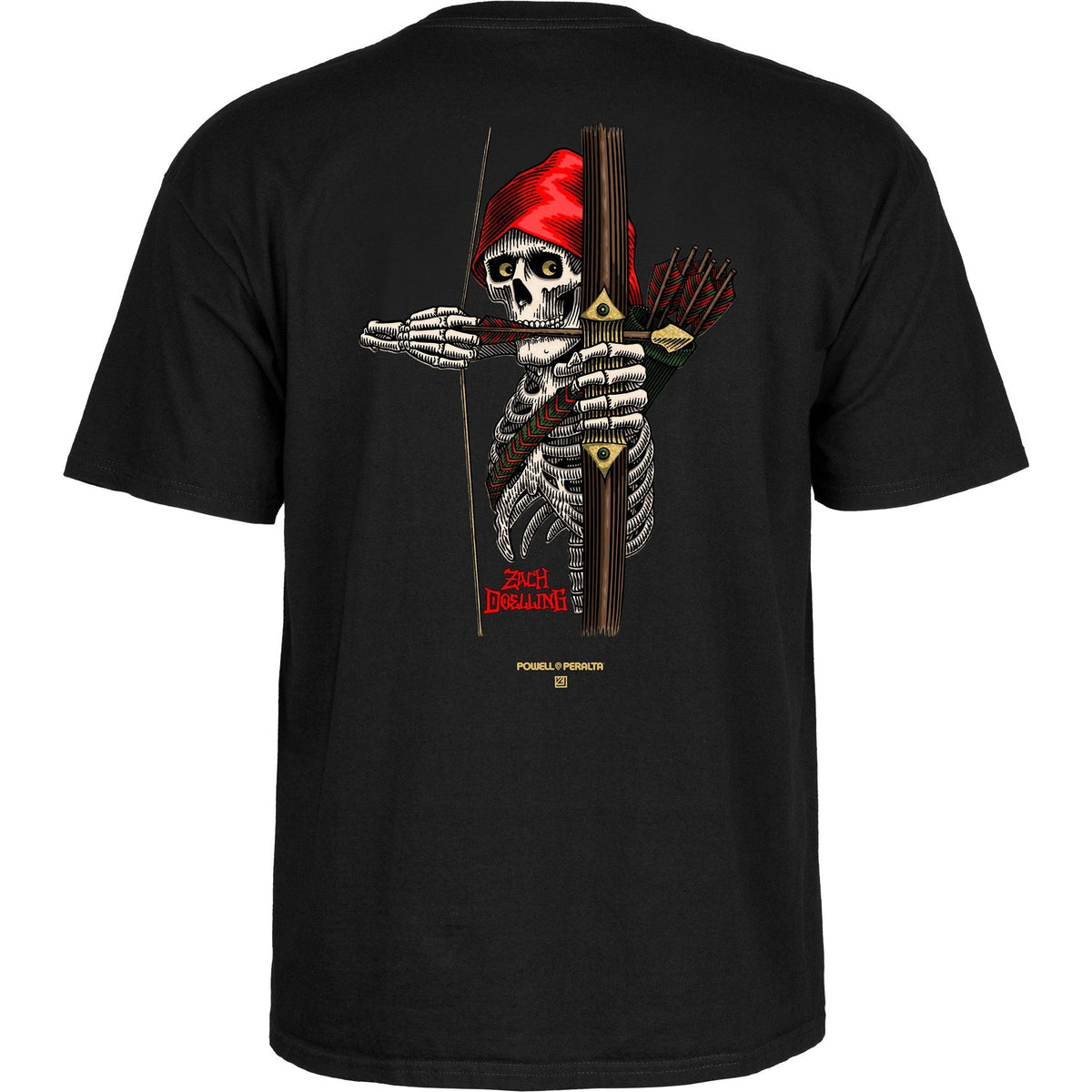 Powell Peralta Zach Doelling Archer T-Shirt - Black
