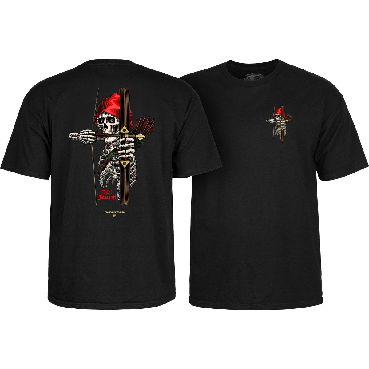 Powell Peralta Zach Doelling Archer T-Shirt - Black
