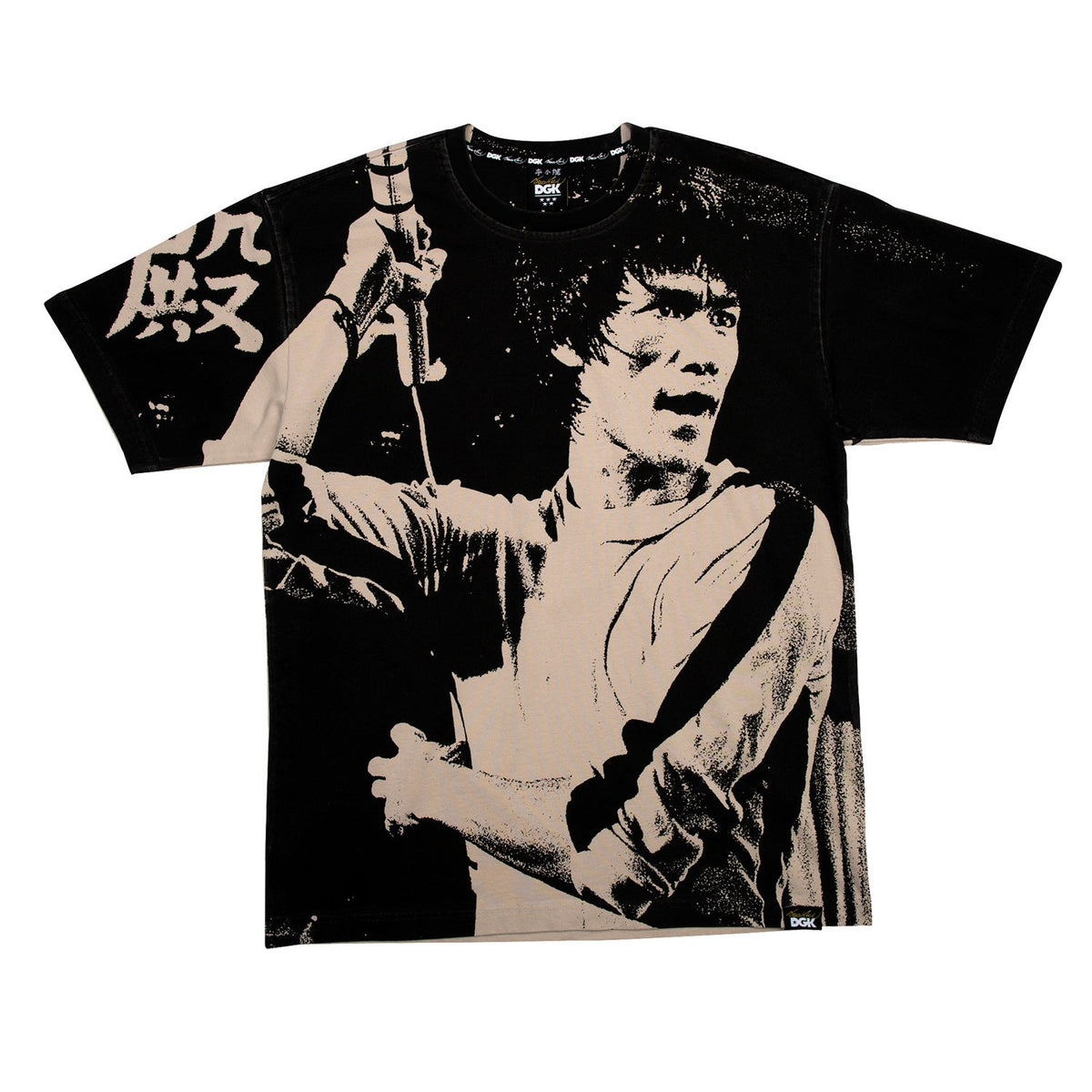 DGK x Bruce Lee Impact Knit T-Shirt - Black/Tan