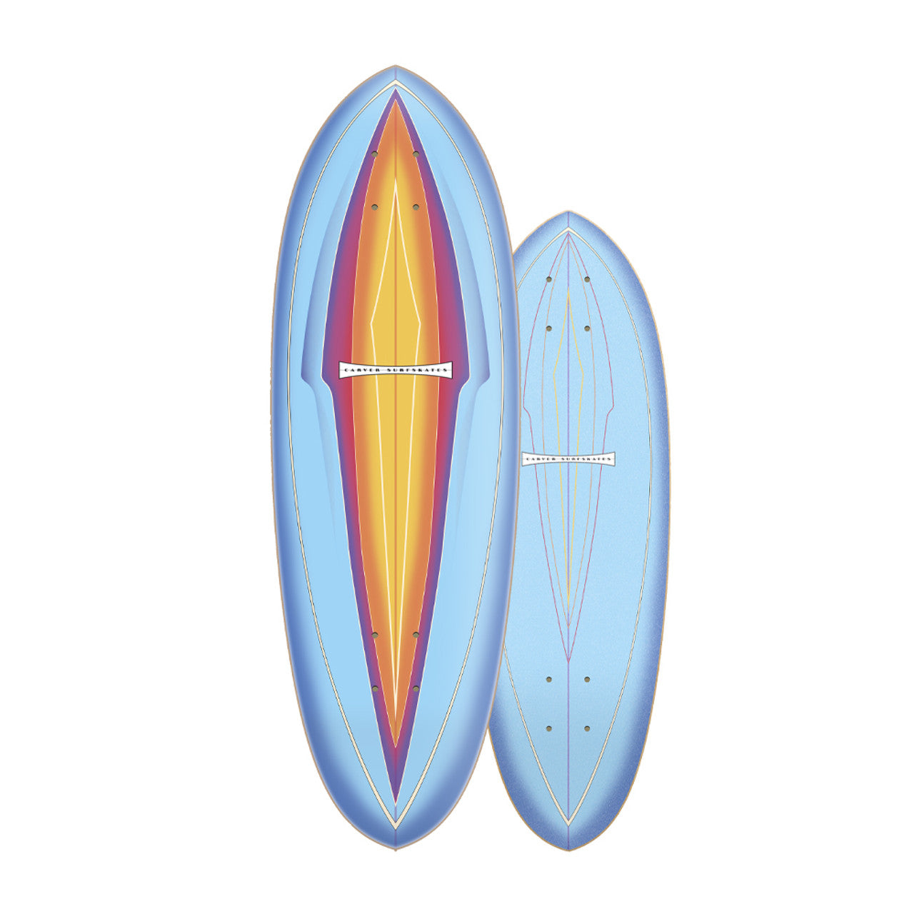 Carver Blue Haze Surfskate Deck (V0) - 31″ - Bow Shock Marketplace