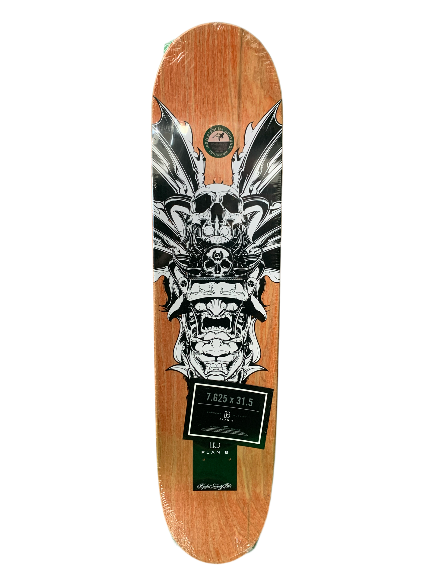 Plan B Ryan Gallant Oni Hannya Demon Mask 2007 7.6" Classic Skateboard Deck