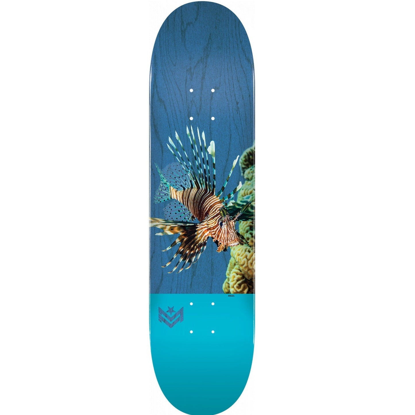 Mini Logo Poison 16 Skateboard Deck 191 - 7.5" Lion Fish - Bow Shock Marketplace