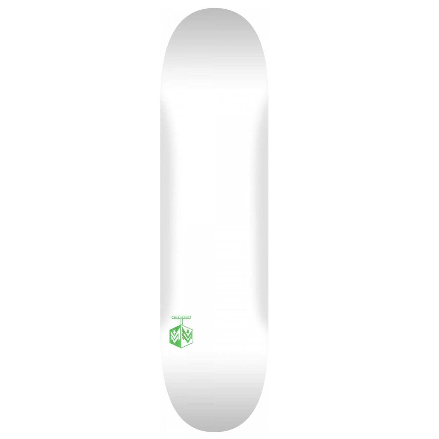 Mini Logo Detonator 15 Skateboard Deck 242 - 8.0" Solid White - Bow Shock Marketplace