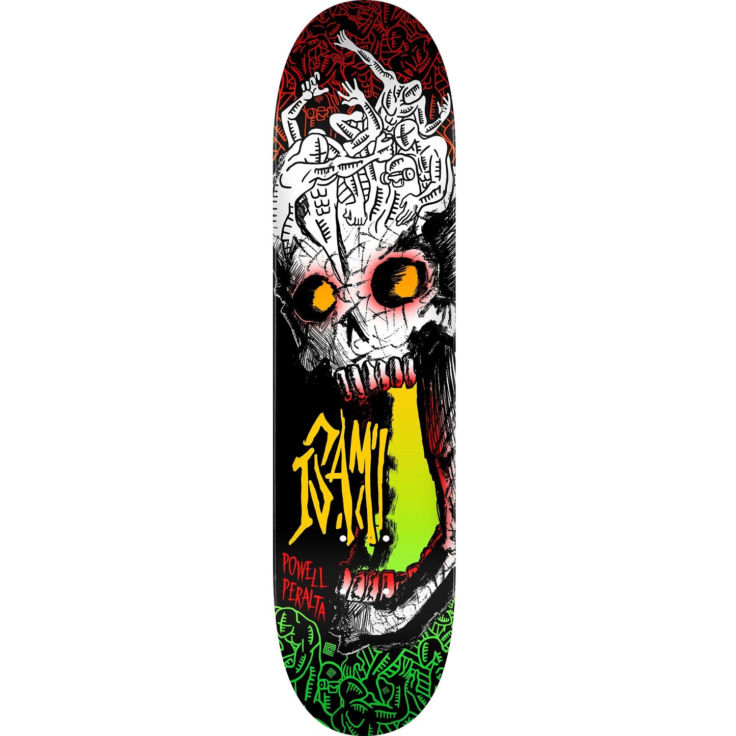 Powell Peralta Isamu Yamamoto Skull Skateboard Deck - 8.0″ - Bow Shock Marketplace