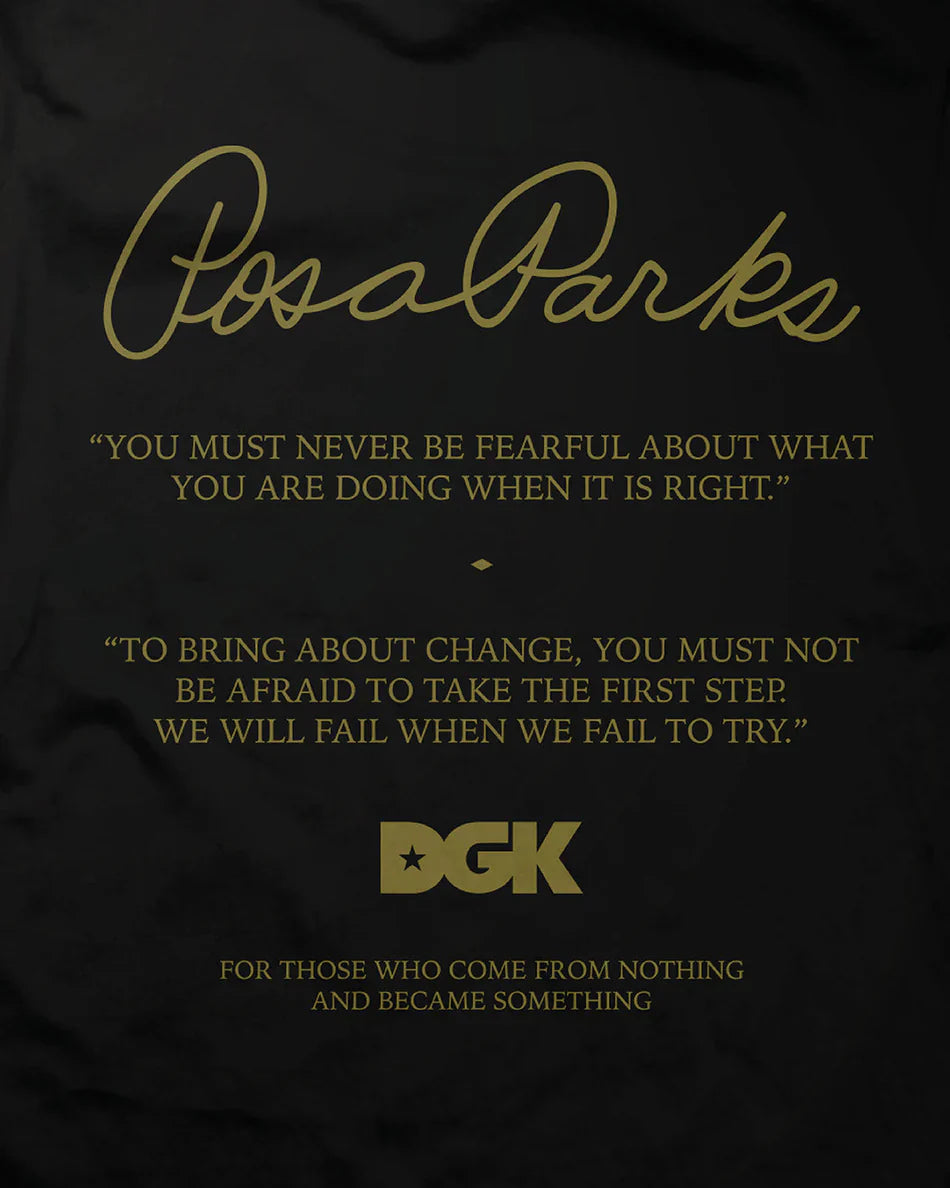 DGK Rosa Parks Black S/s Shirt