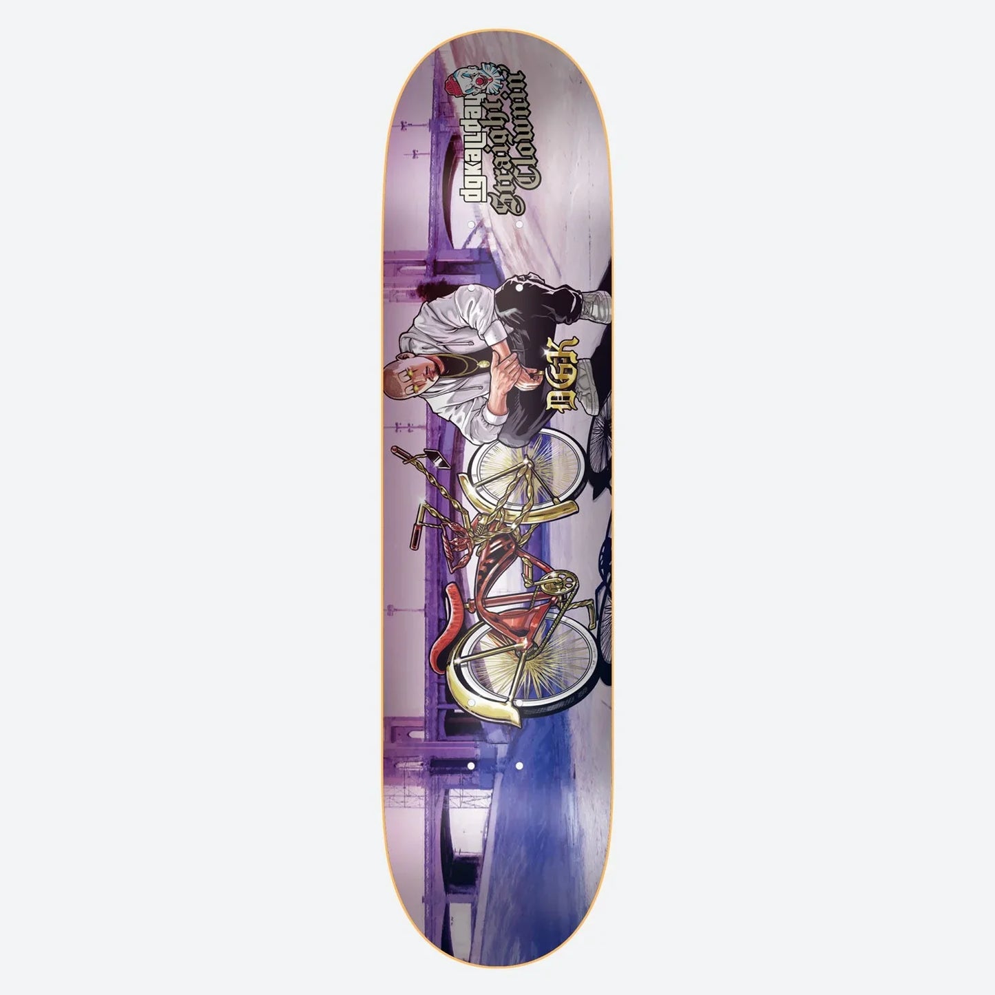 DGK Straight Clownin' Skateboard Deck - 8.38″ Multi - Bow Shock Marketplace