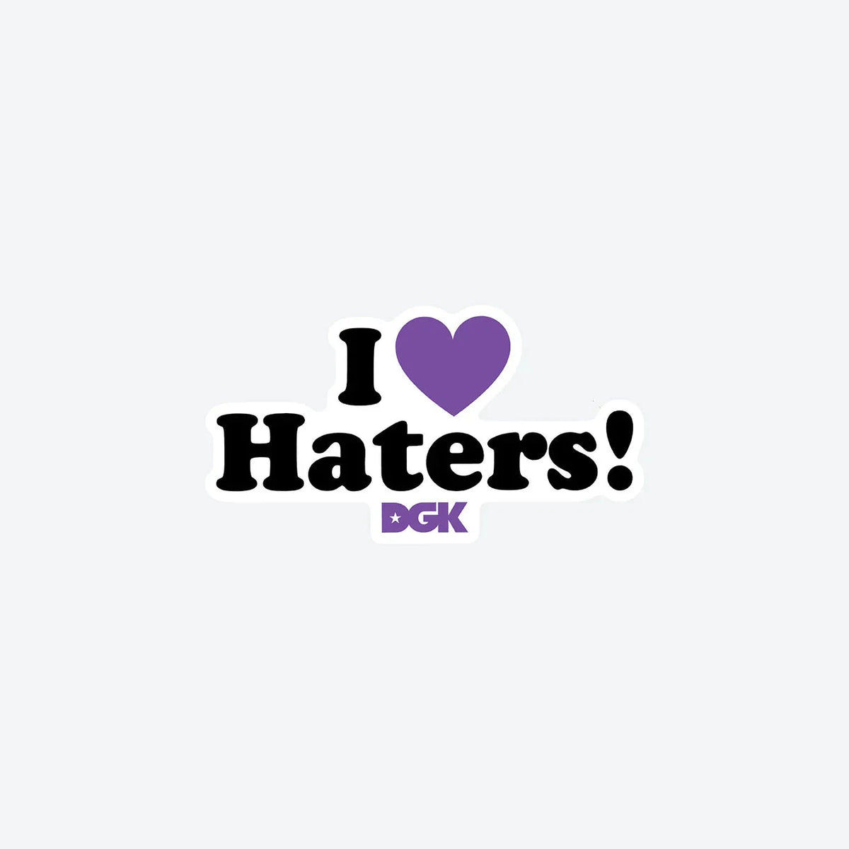DGK Haters Black/Purple Sticker