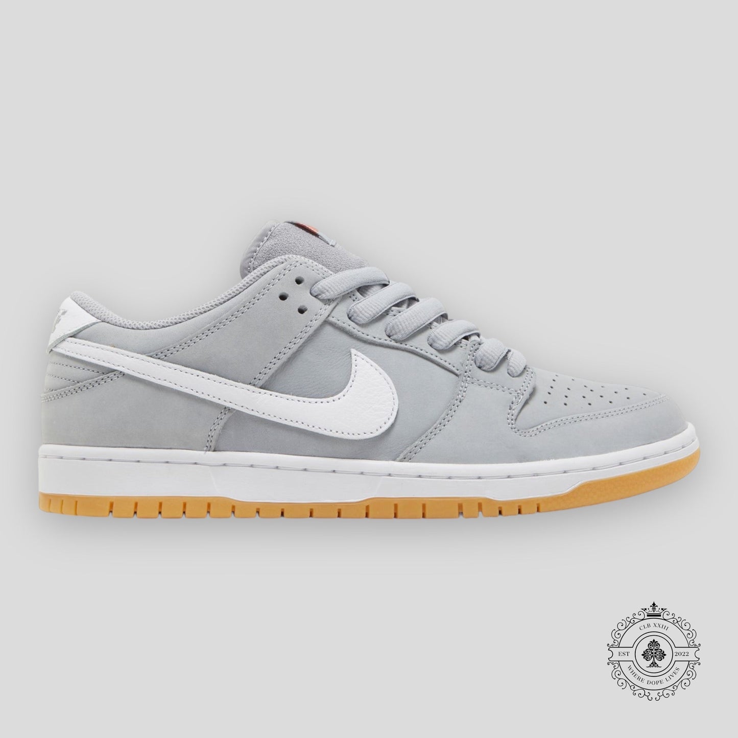 Nike SB Dunk Low Pro Grey Iso Orange Label