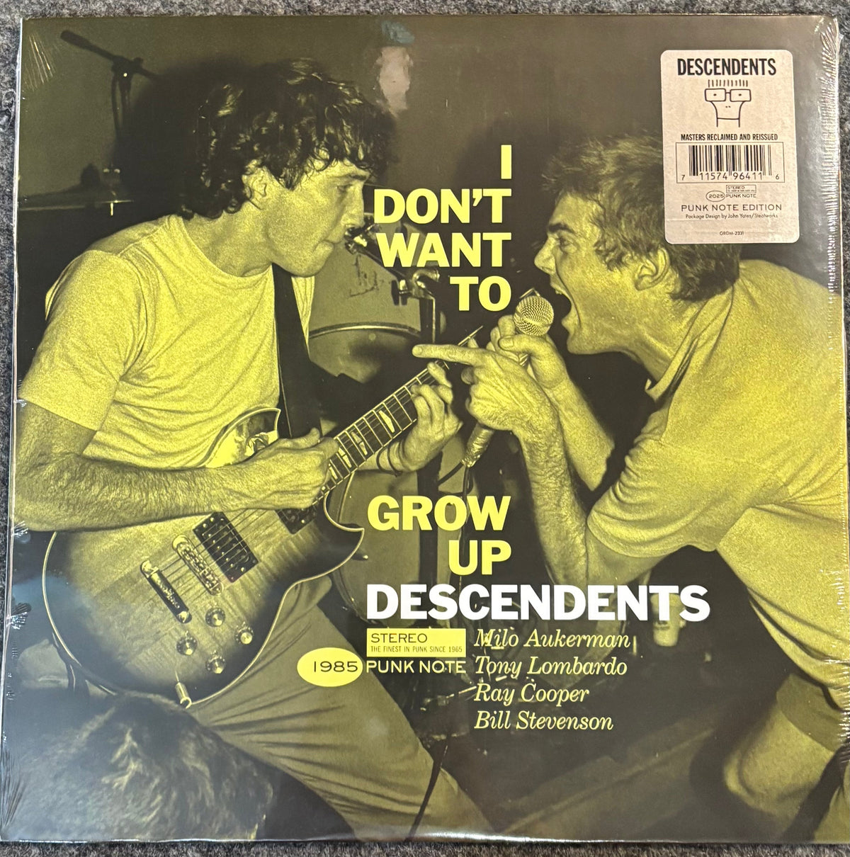 Descendents – I Don't Want To Grow Up (Punk Note Edition) Vinyl LP Record