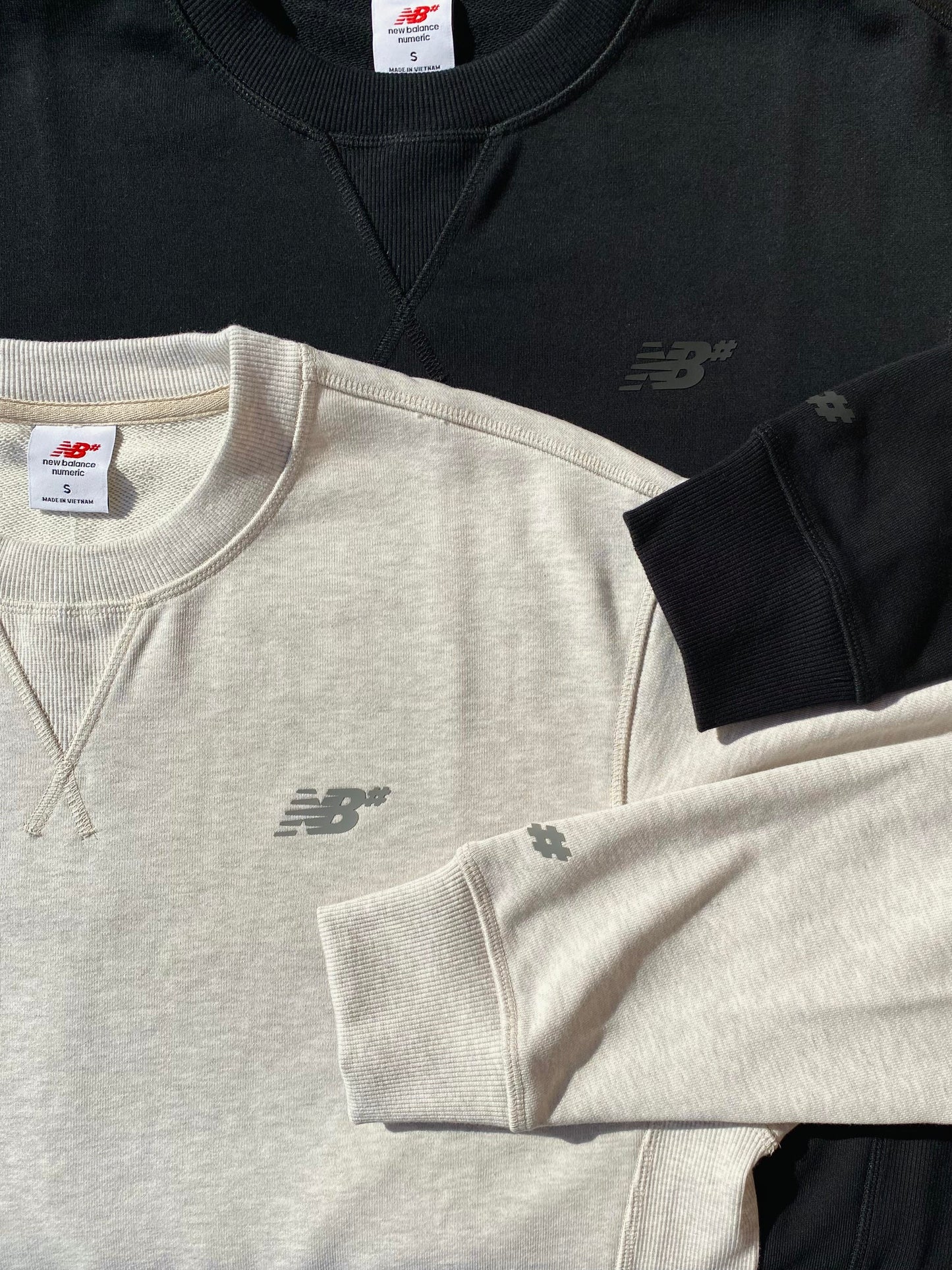 New Balance Numeric Oatmeal Heather French Terry Crewneck Sweatshirt