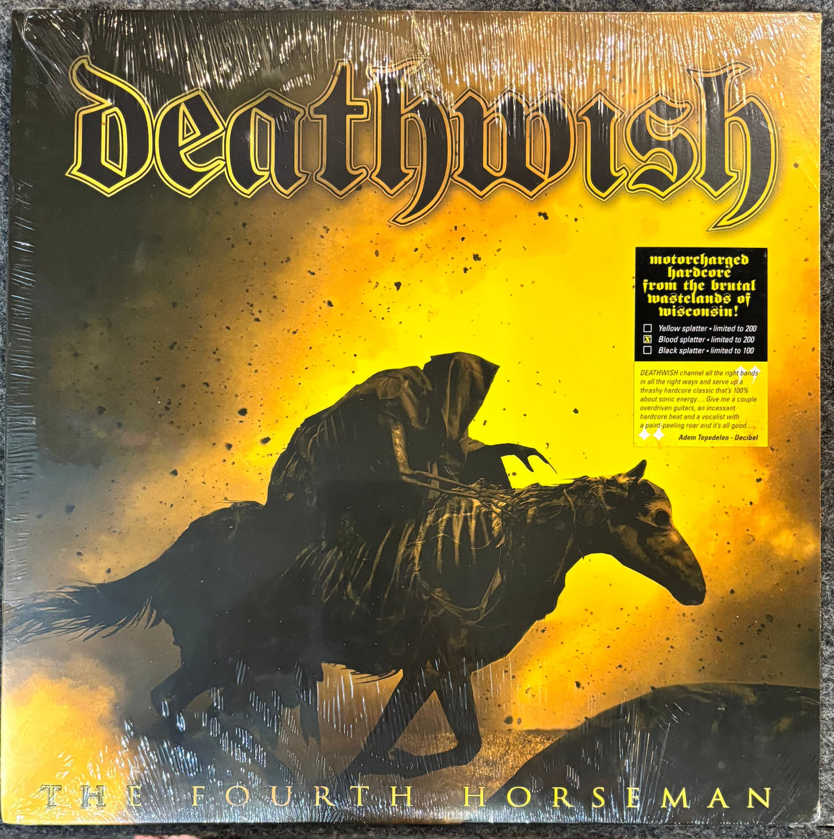 Deathwish - The Fourth Horseman (Blood Splatter) Vinyl LP Record