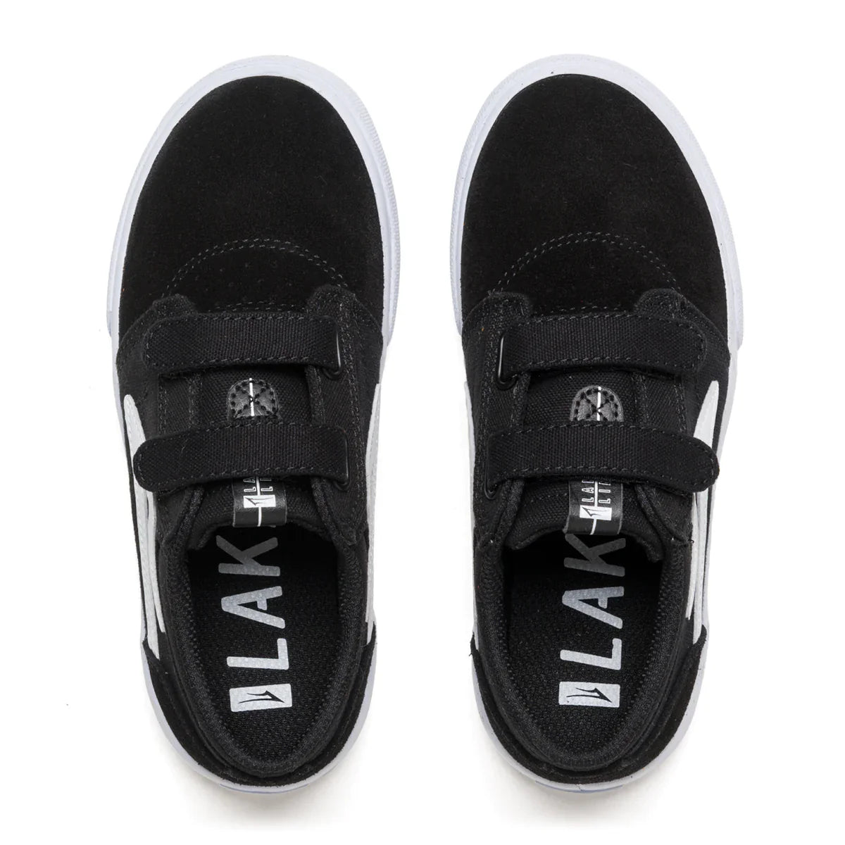 Lakai Shoes Griffin Kids - Black/White Suede - Bow Shock Marketplace