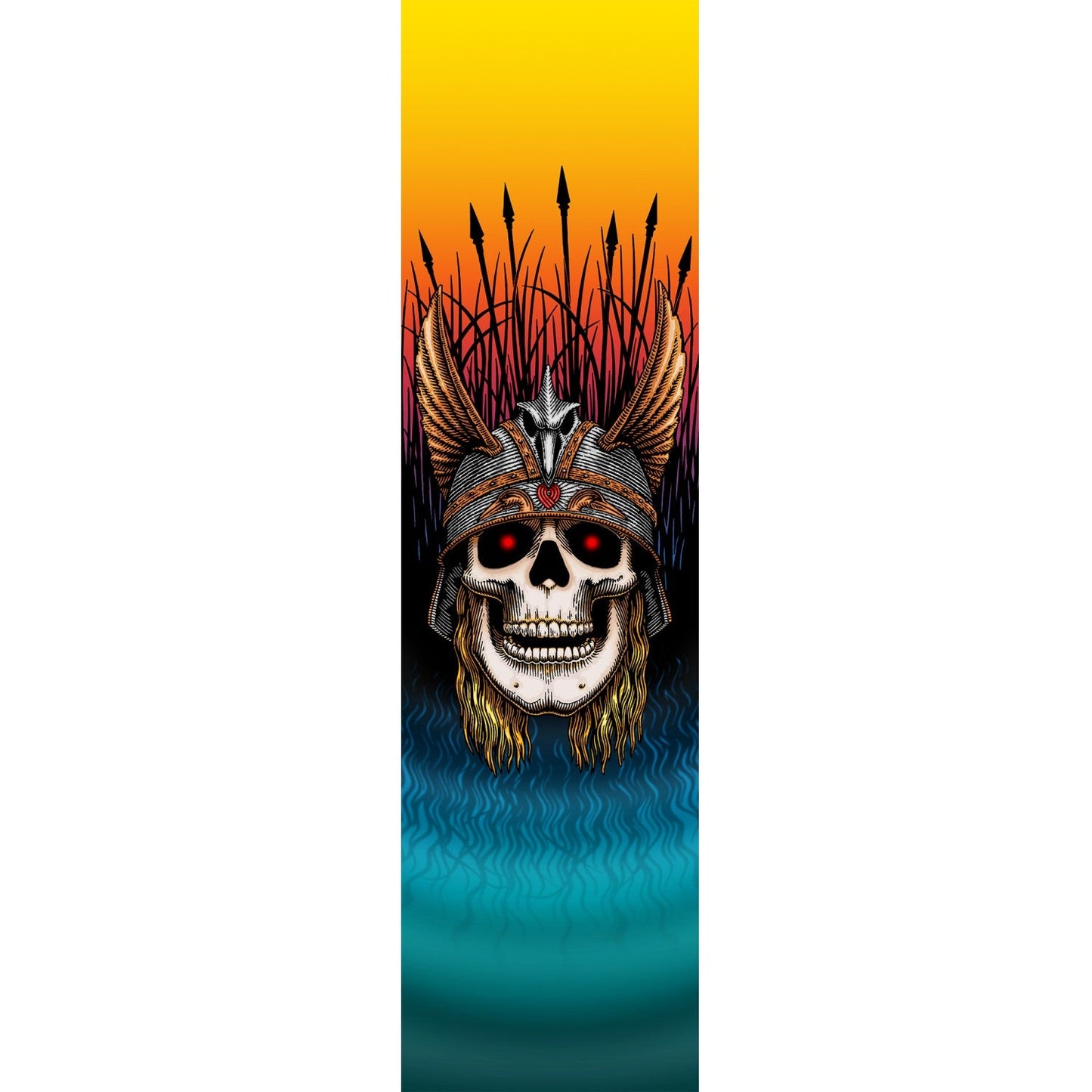 Powell Peralta Anderson Skull Griptape - 10.5"x33" Black