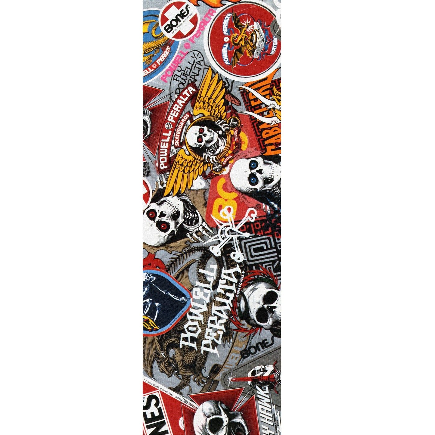 Powell Peralta Collage 1 Griptape 10.5"x33" - White - Bow Shock Marketplace