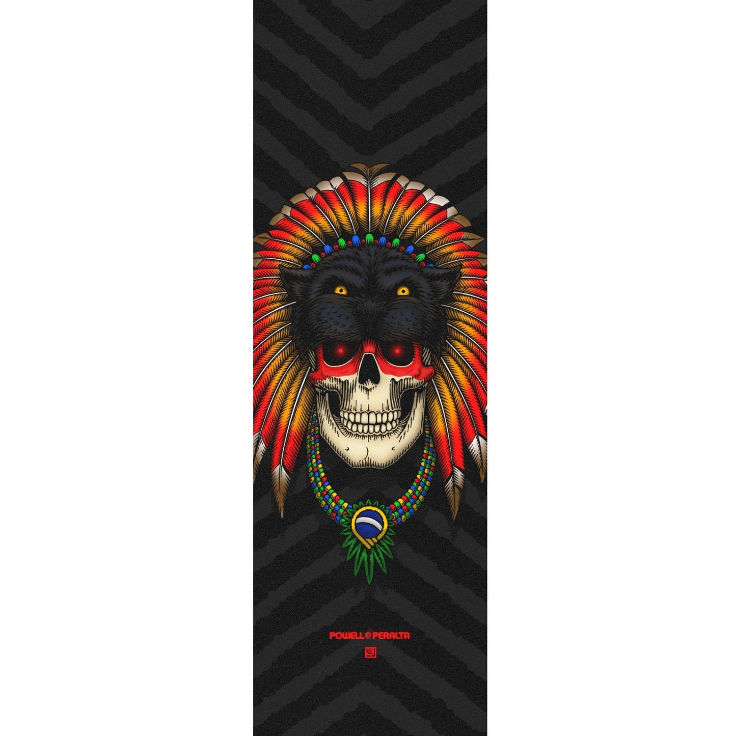Powell Peralta Hoefler Skull Griptape - 10.5″x33″ Black - Bow Shock Marketplace