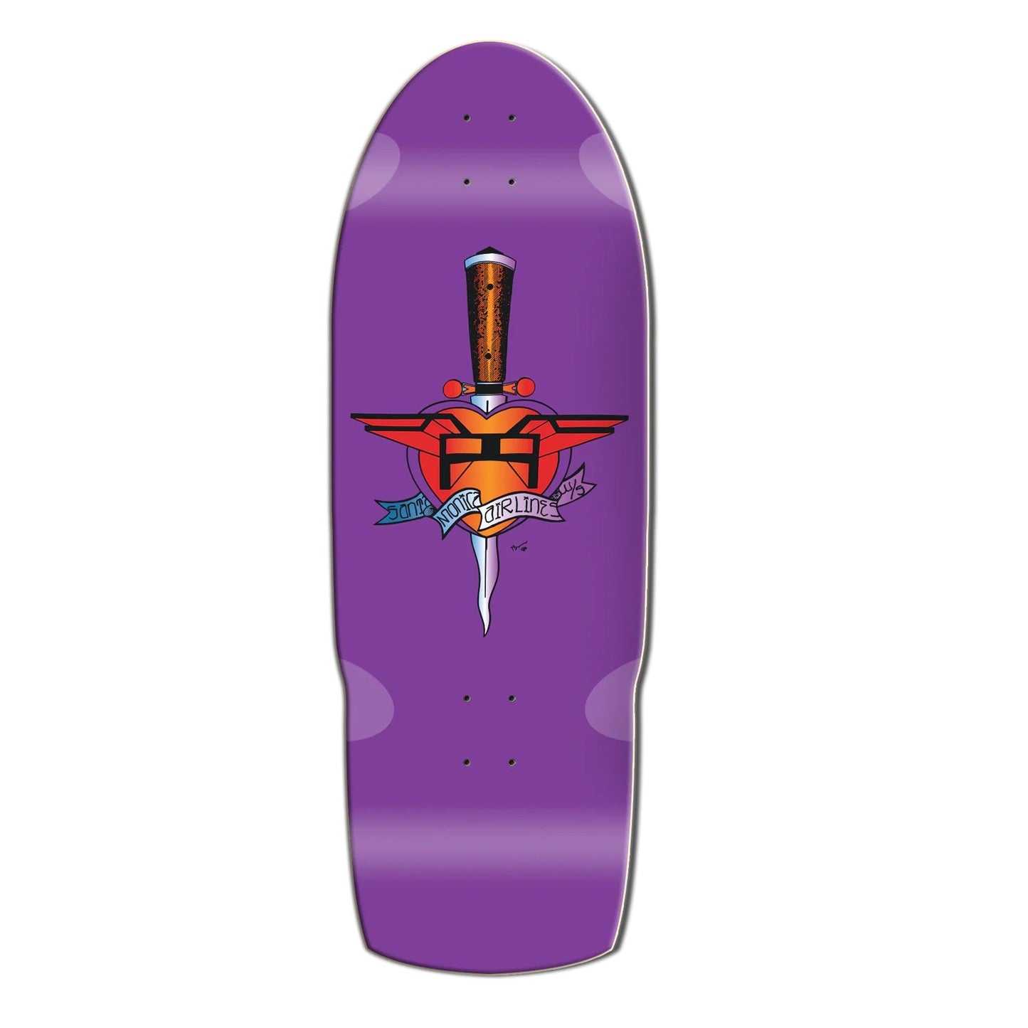 SMA Heart Attack Limited Edition Skateboard Deck - 10.5″ Purple Dip - Bow Shock Marketplace