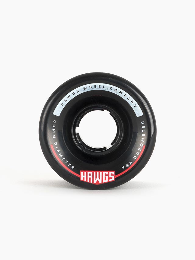 Hawgs Chubby Wheels 60mm 78a - Black (Set of 4) - Bow Shock Marketplace