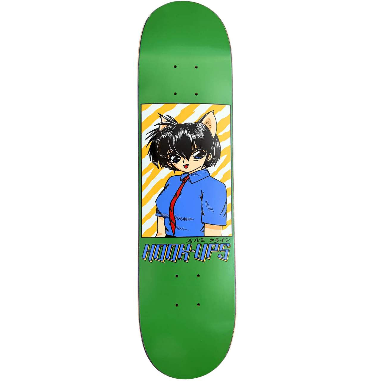 Hook-Ups Cat Girl 2 Skateboard Deck - 7.5" - Bow Shock Marketplace