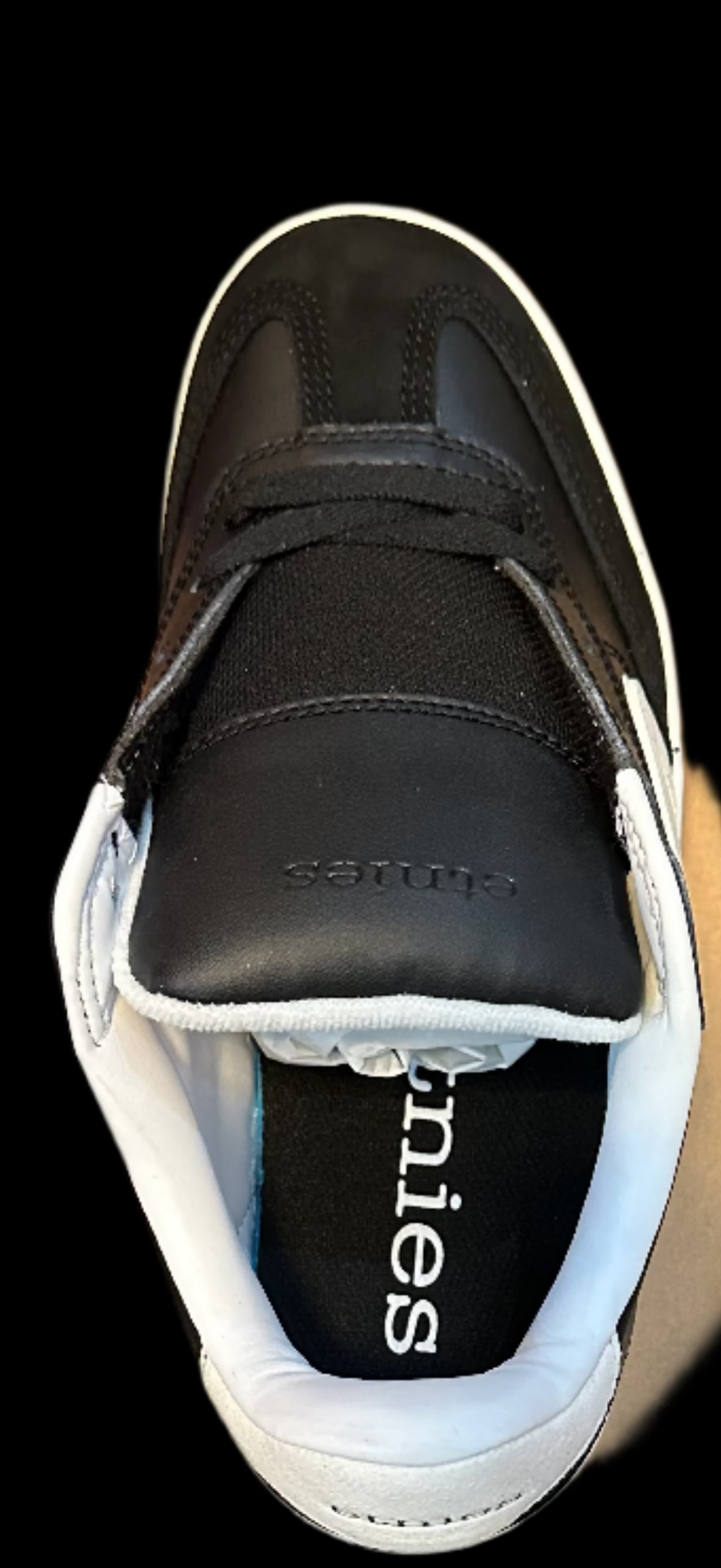 Etnies Locut LS Black/White Skate Shoes - Bow Shock Marketplace