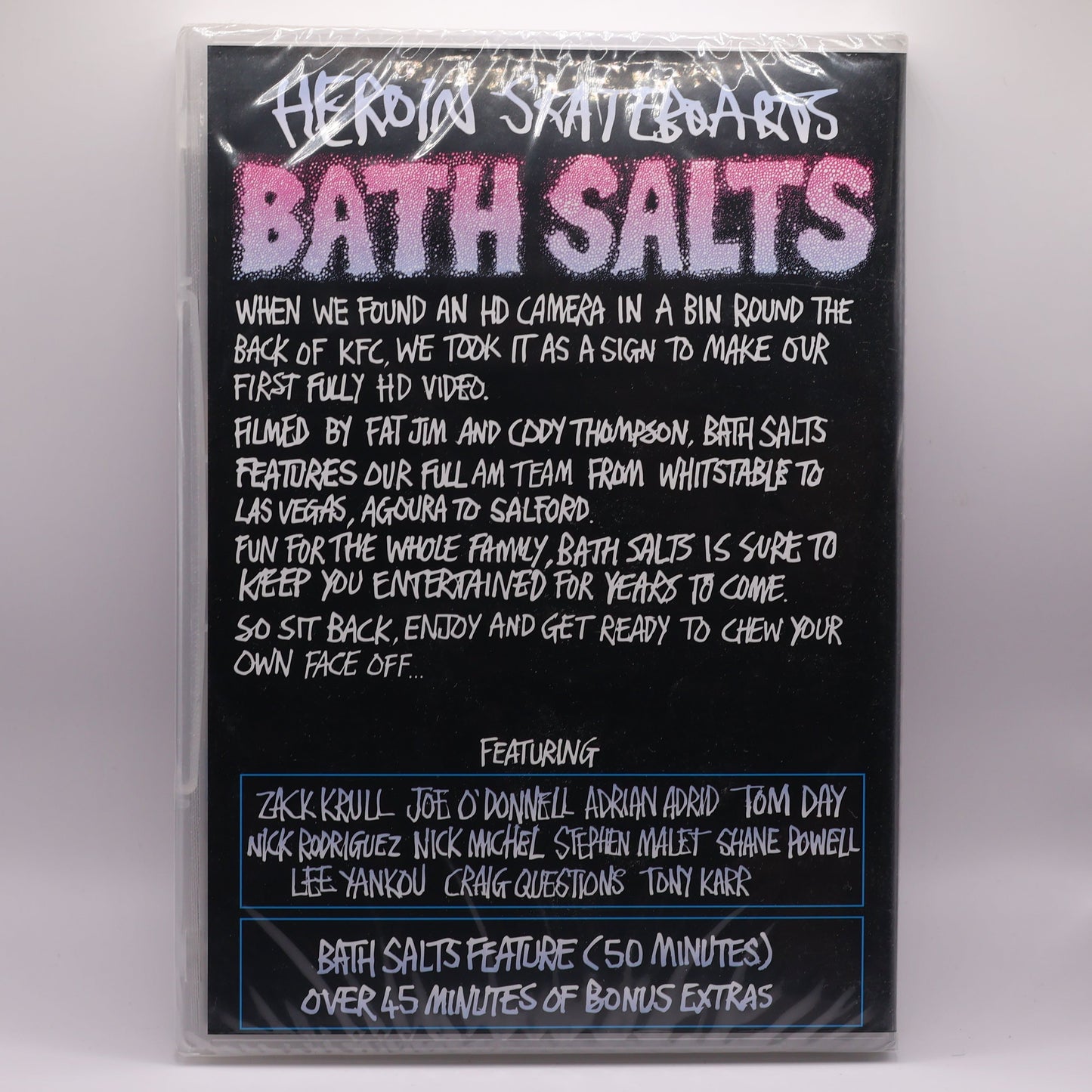 Heroin Skateboards – Bath Salts DVD (Rare OOP Skate Video) | Classic UK Skateboarding Film-SEALED