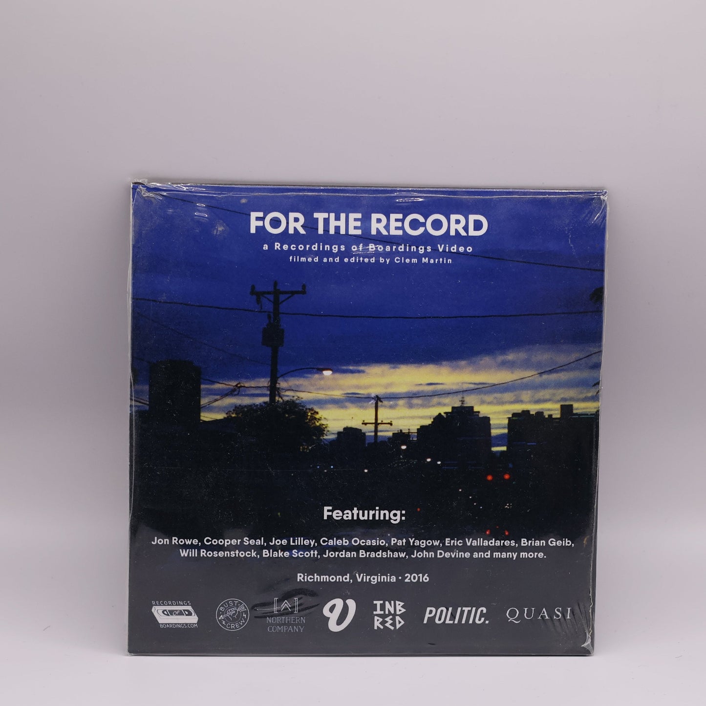 For The Record DVD Rare Skateboarding Video Out Of Print Skate Collector DVD