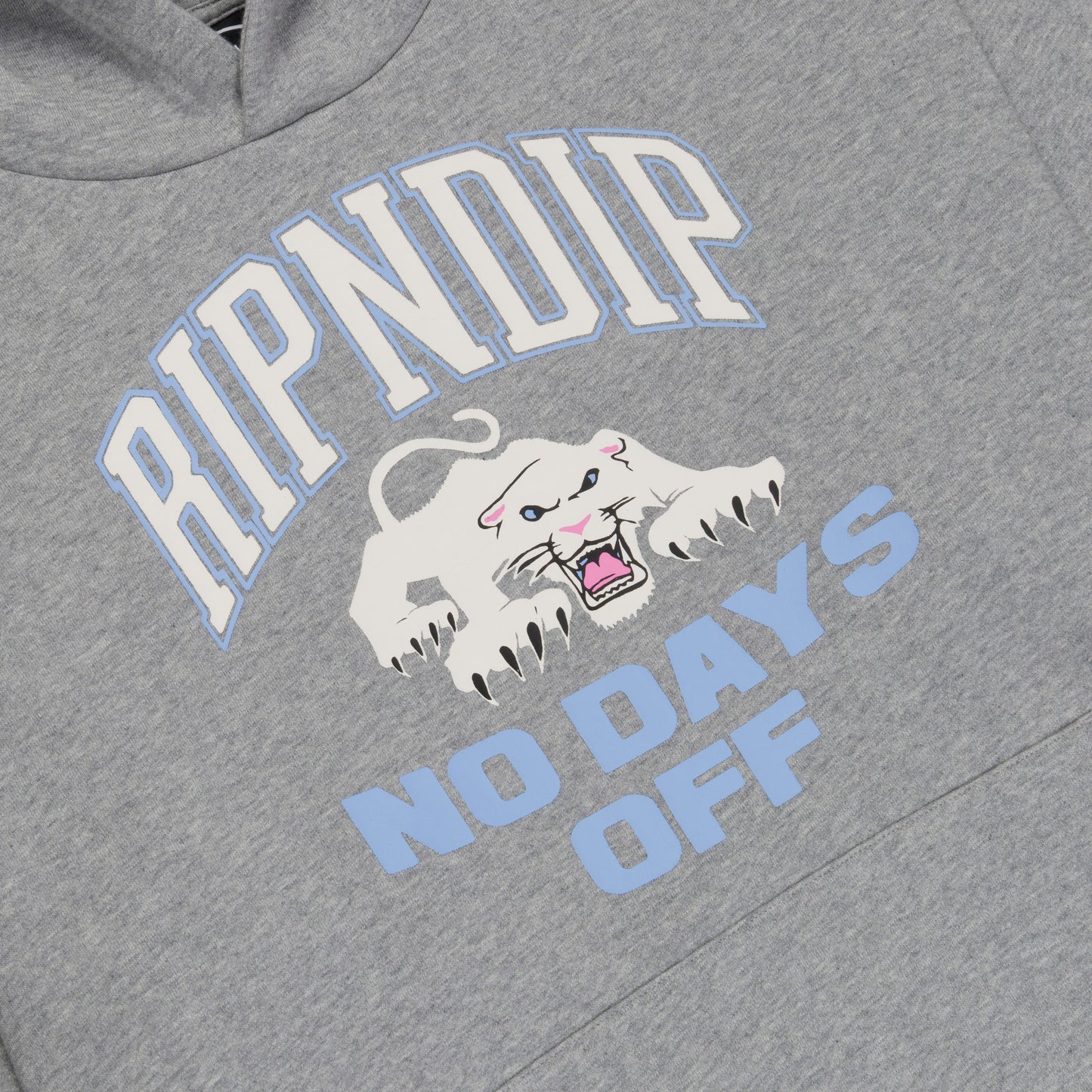 White Panther Hoodie (Heather Grey)