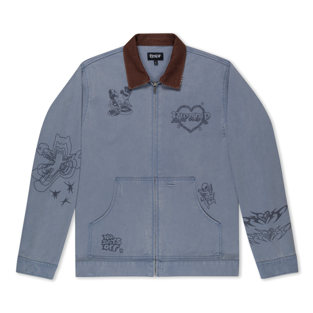 Westside Zip Up Work Jacket (Slate)