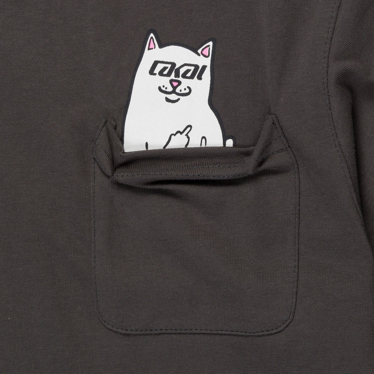 Lakai + Ripndip Lord Nermal Pocket Tee (Dark Gray)