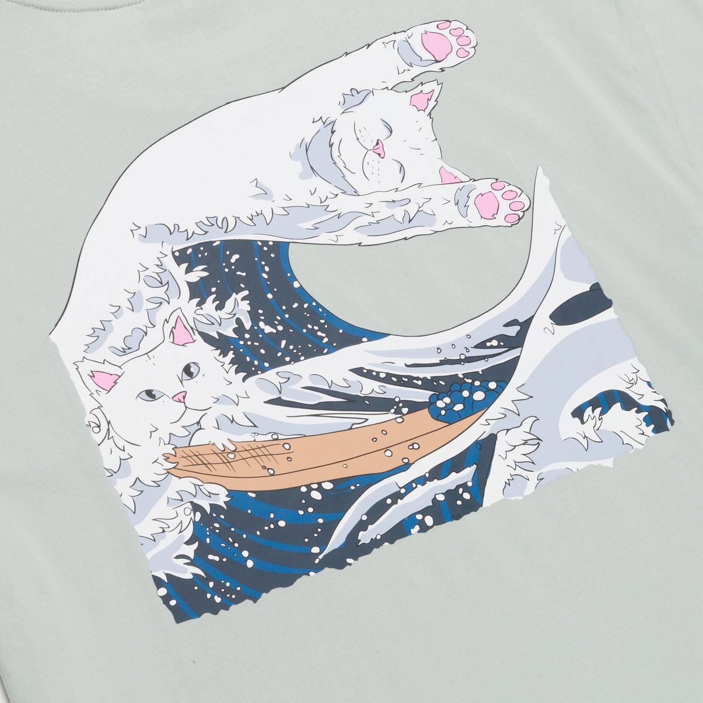 Great Wave Tee (Sage Grey)