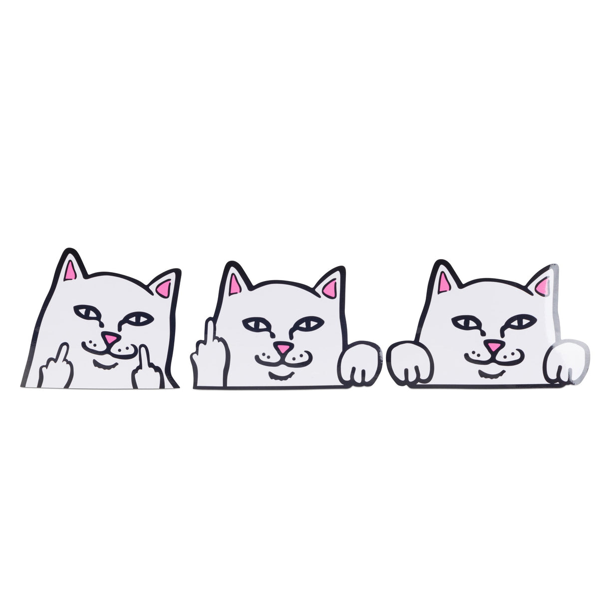 Peeking Nermal Car Sticker Pack (White)