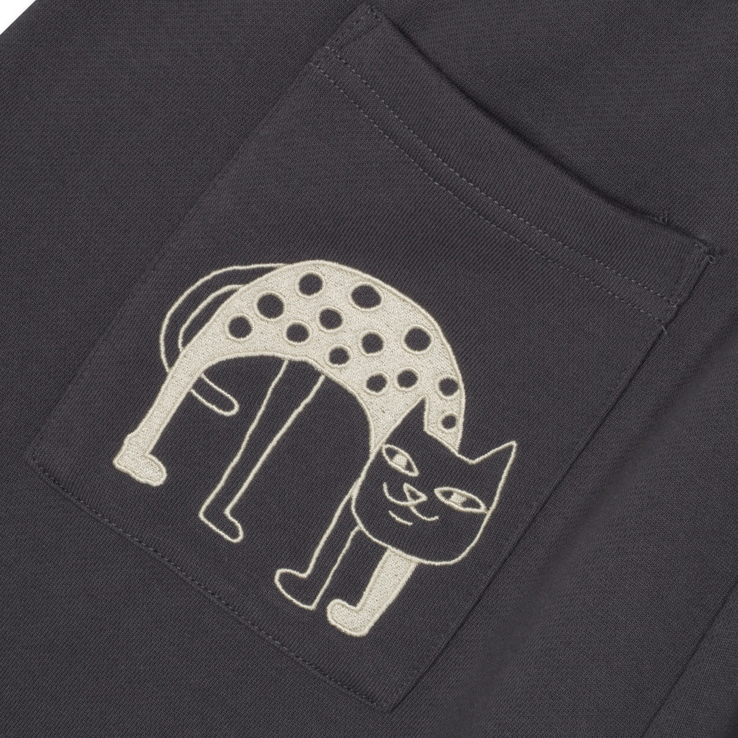 Blonded Straight Leg Sweatpants (Charcoal)