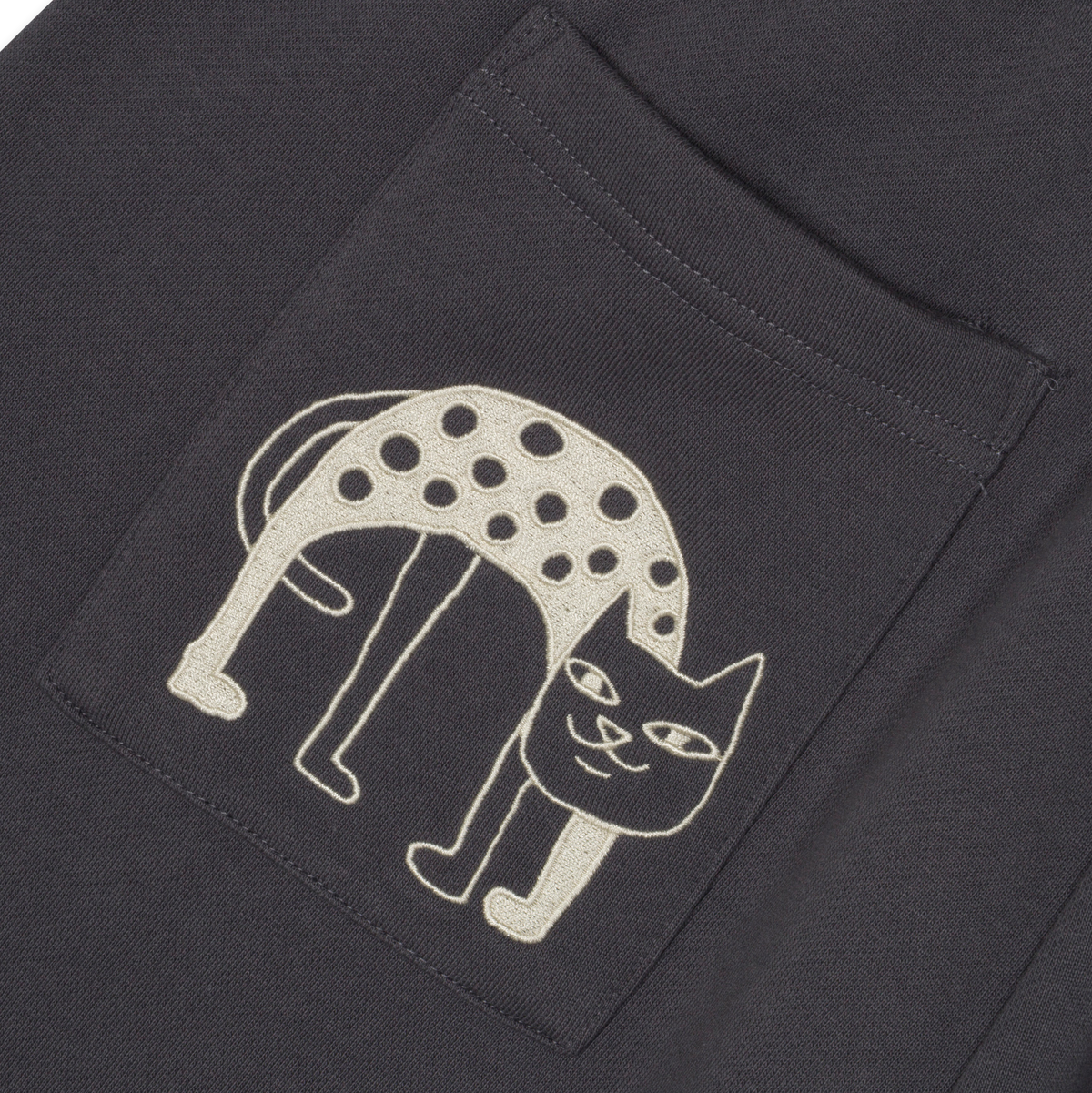 Blonded Straight Leg Sweatpants (Charcoal)