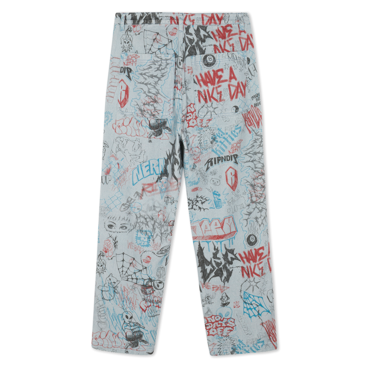 Marker Wide Fit Pants (Light Wash Denim)