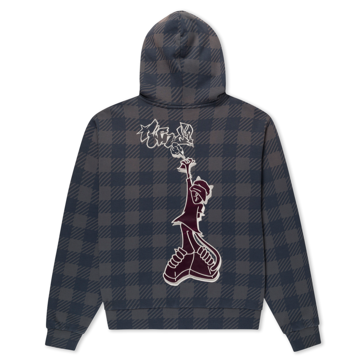 Hard In Da Paint ZipUp Hoodie (Charcoal Sun Fade)