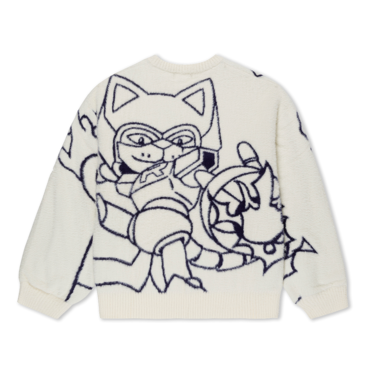 Rokkunerm Reversible Mohair Sweater (Bone)