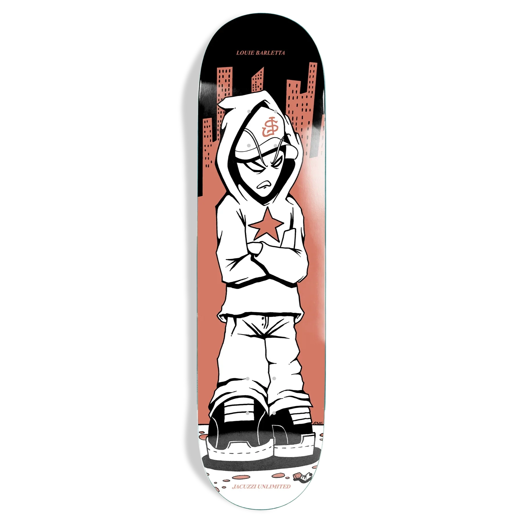 Jacuzzi Louie Barletta 408 EX7 Skateboard Deck – Bow Shock Marketplace