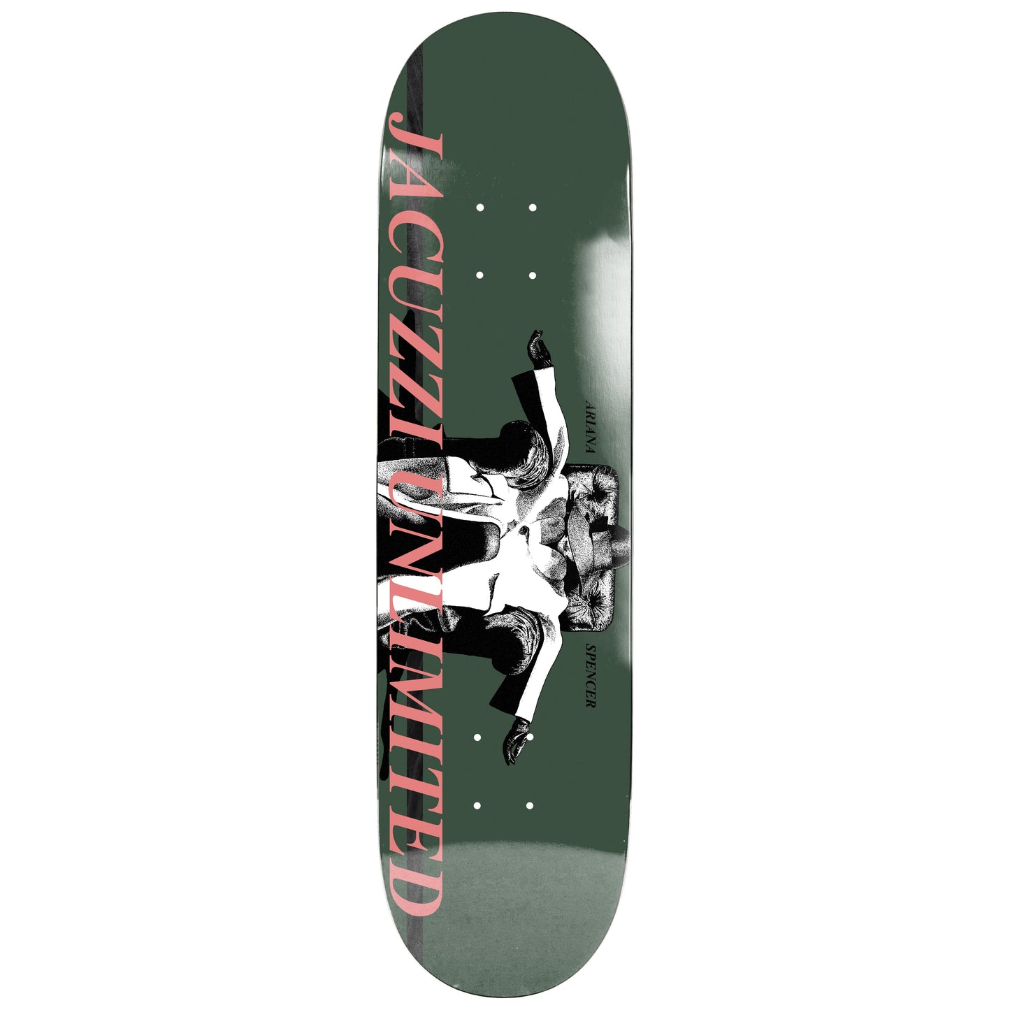 Jacuzzi Ariana Spencer Elegance EX7 Forest Green 8.25" Skateboard Deck