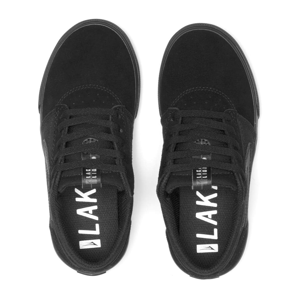Lakai Shoes Griffin Kids - Black/Black Suede - Bow Shock Marketplace