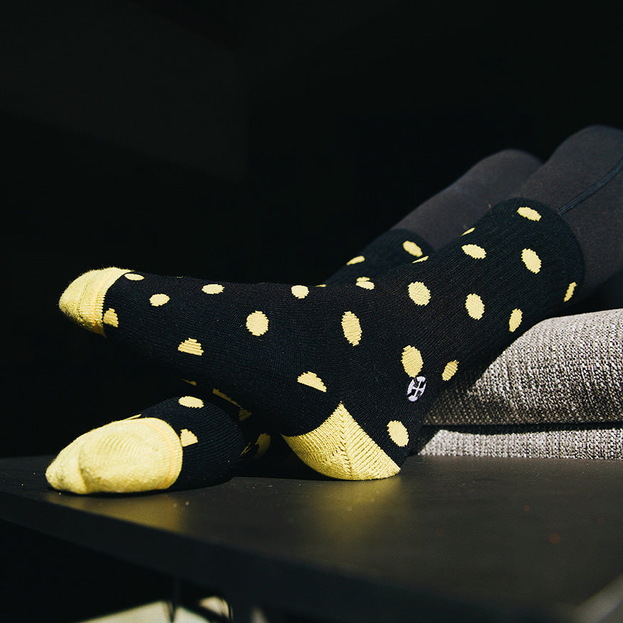 Bamboo Polka Dot Crew Socks 3 Pack - by Spidey DeMontrond