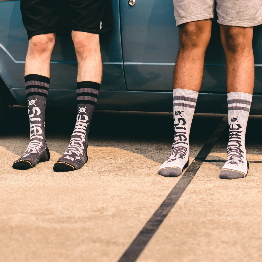 Sublime Chaz Tag Black Tall Socks